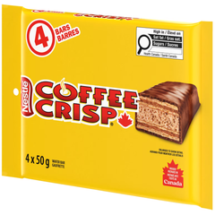 Coffee Crisp Milk Chocolate Wafer Bars — Pack of 6 × 200g Multipacks (4 × 50g Bars per pack)