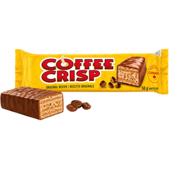 Coffee Crisp Milk Chocolate Wafer Bars — Pack of 6 × 200g Multipacks (4 × 50g Bars per pack)