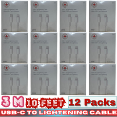 ThunderBay 20W Type-C to Lightning Fast Charging Cable – 10ft / 3m – Pack of 12 – E-AC90162ThunderBay 20W USB-C to Lightning Fast Charging Cable – 10ft / 3m – Pack of 12 – E-AC90162