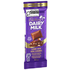 Cadbury Dairy Milk Almond Crème Milk Chocolate Bar — Pack of 6 × 105g
