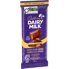 Cadbury Dairy Milk Creamy Salted Caramel Milk Chocolate Bar — Pack of 6 × 95g