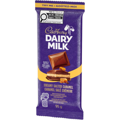 Cadbury Dairy Milk Creamy Salted Caramel Milk Chocolate Bar — Pack of 6 × 95g