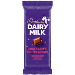 Cadbury Dairy Milk Fruit & Nut Milk Chocolate Bar — Pack of 6 × 90g