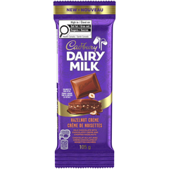 Cadbury Dairy Milk Hazelnut Crème Milk Chocolate Bar — Pack of 6 × 105g