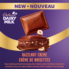 Cadbury Dairy Milk Hazelnut Crème Milk Chocolate Bar — Pack of 6 × 105g