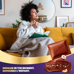 Cadbury Dairy Milk Hazelnut Crème Milk Chocolate Bar — Pack of 6 × 105g