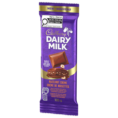 Cadbury Dairy Milk Hazelnut Crème Milk Chocolate Bar — Pack of 6 × 105g