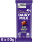 Cadbury Dairy Milk Mint Milk Chocolate Bar — Pack of 6 × 90g