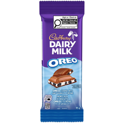 Cadbury Dairy Milk OREO Milk Chocolate Bar — Pack of 6 × 95g