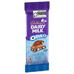Cadbury Dairy Milk OREO Milk Chocolate Bar — Pack of 6 × 95g