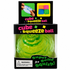 Dream Cube Squeeze Ball Squishy Stress Ball, Neon Colours Fidget Toy, 12 Piece Display Box