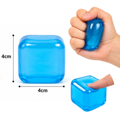 Dream Squishy Cube Stress Ball, Soft Squeeze Fidget Toy, 12 Piece Display Box