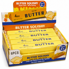 Dream Butter Squishy Giant 23 cm (approx 9 in), Slow Rising Stress Ball, 6 Piece Display Box