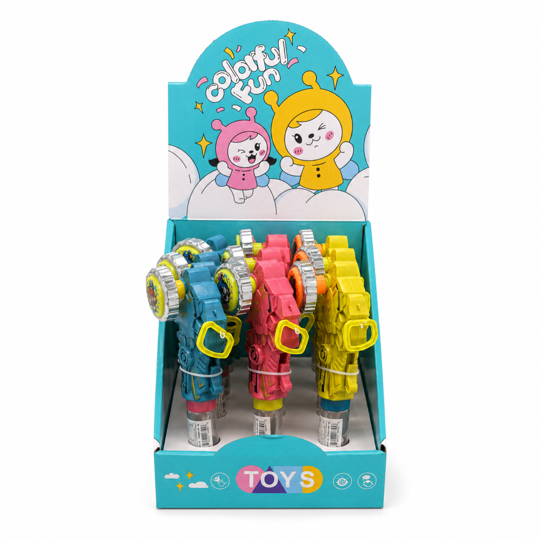 Dream Dino Gyro Spinner Candy Toy, 3 Colours, Halal, 12 Piece Display Box