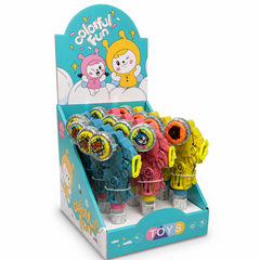 Dream Dino Gyro Spinner Candy Toy, 3 Colours, Halal, 12 Piece Display Box