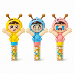 Dream Face Changer Candy Toy, 3 Colours, Press to Spin 3 Faces, Halal, 12 Piece Display Box