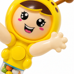 Dream Face Changer Candy Toy, 3 Colours, Press to Spin 3 Faces, Halal, 12 Piece Display Box