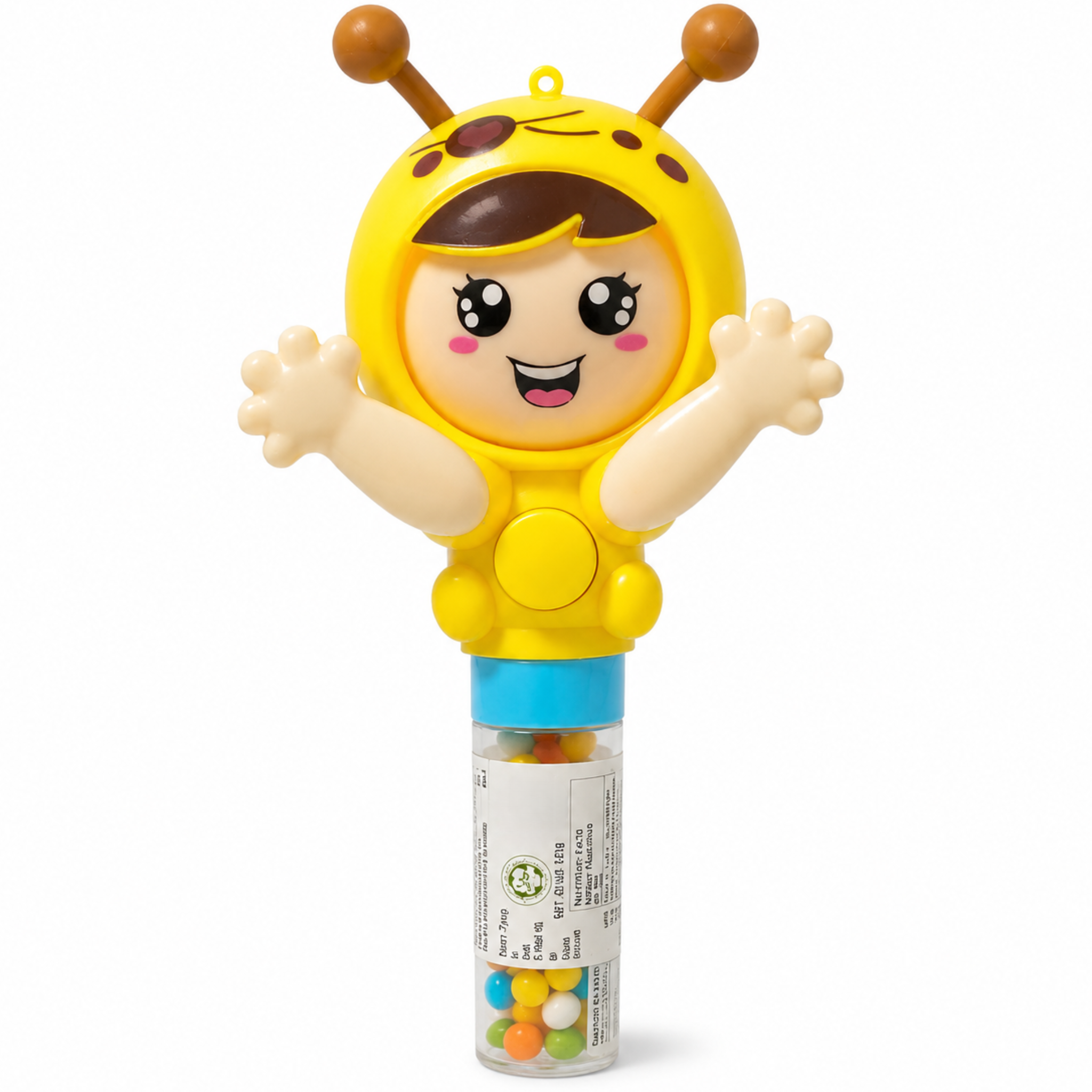 Dream Face Changer Candy Toy, 3 Colours, Press to Spin 3 Faces, Halal, 12 Piece Display Box