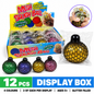 Dream Mesh Squish Ball Glitter, Squeeze Stress Relief Fidget Toy, 12 Piece Display Box