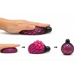 Dream Mesh Squish Ball Glitter, Squeeze Stress Relief Fidget Toy, 12 Piece Display Box