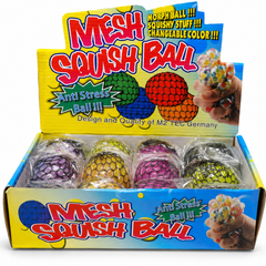 Dream Mesh Squish Ball Colour Changing, Gradient Fidget Toy, 12 Piece Display Box