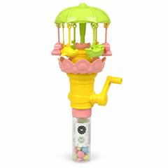 Dream Spinning Carousel Light Up Candy Toy, 3 Colours, Halal, 12 Piece Display Box