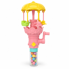 Dream Spinning Carousel Light Up Candy Toy, 3 Colours, Halal, 12 Piece Display Box
