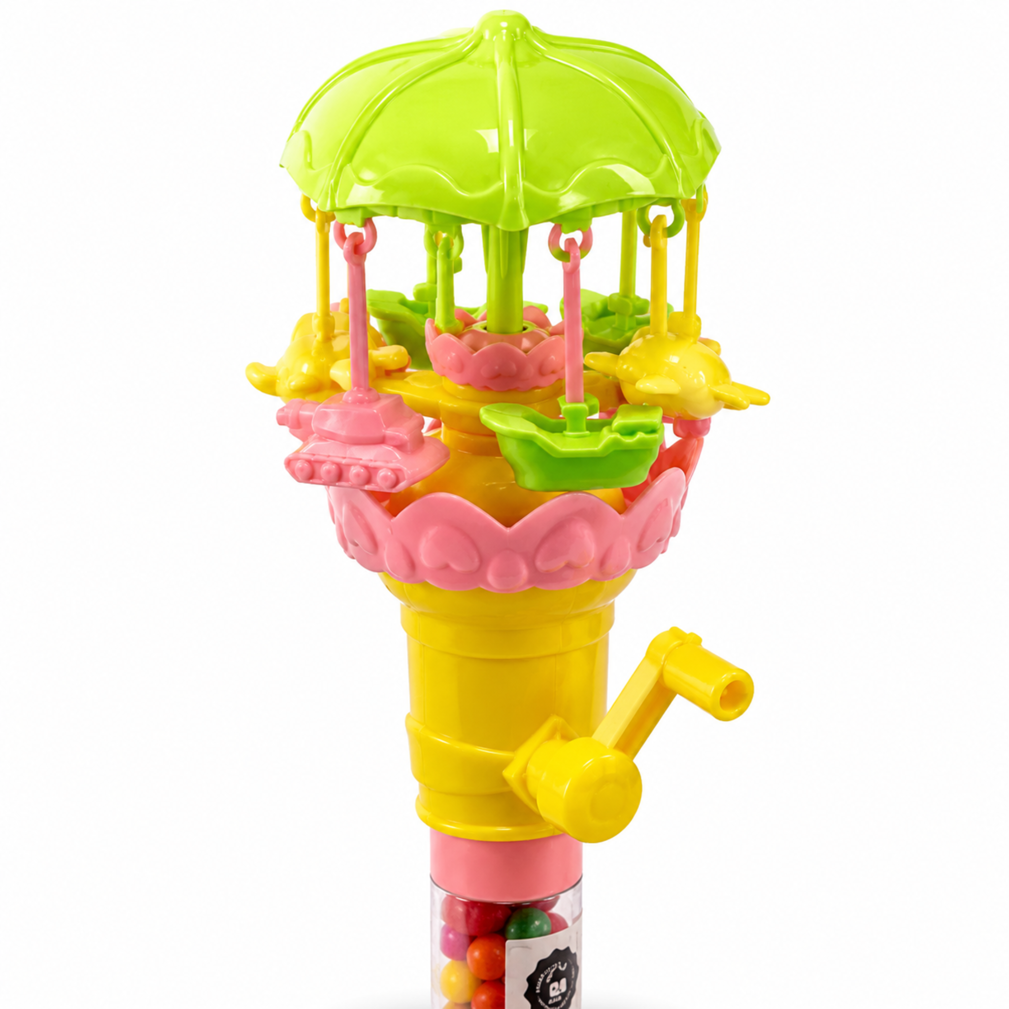 Dream Spinning Carousel Light Up Candy Toy, 3 Colours, Halal, 12 Piece Display Box