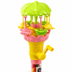 Dream Spinning Carousel Light Up Candy Toy, 3 Colours, Halal, 12 Piece Display Box