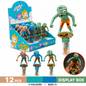 Dream Zombie Candy Toy, 3 Spooky Designs, Halloween Figures with Candy, 12 Piece Display Box