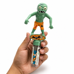 Dream Zombie Candy Toy, 3 Spooky Designs, Halloween Figures with Candy, 12 Piece Display Box