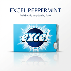 EXCEL Sugar-Free Chewing Gum – Assorted Flavours – 12 Packs (12 Pieces Each)