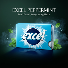 EXCEL Sugar-Free Chewing Gum – Assorted Flavours – 12 Packs (12 Pieces Each)