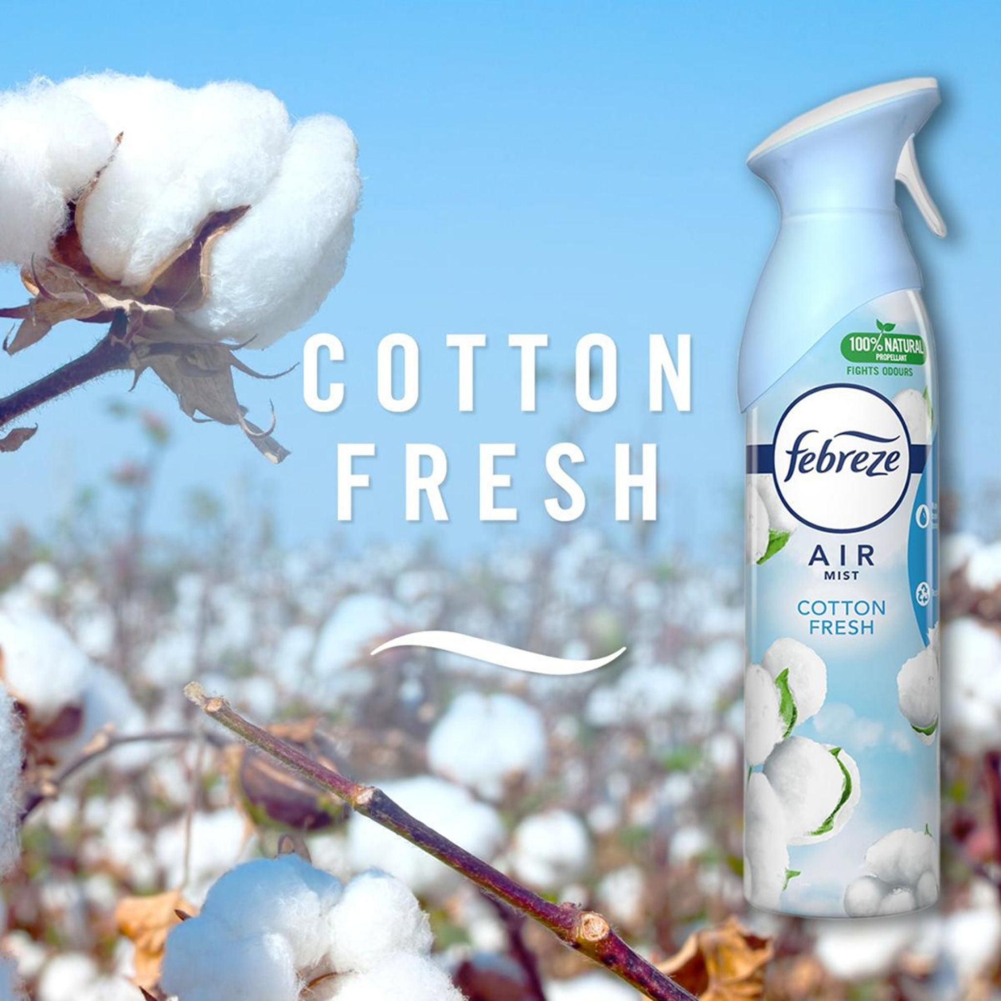 Febreze Air Freshener Spray – Cotton Fresh – 300ml (Pack of 6)
