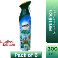 Febreze Air Freshener Spray Frosted Pine & Eucalyptus Mrs Hinch Edition 300ml Pack of 6 – Wholesale