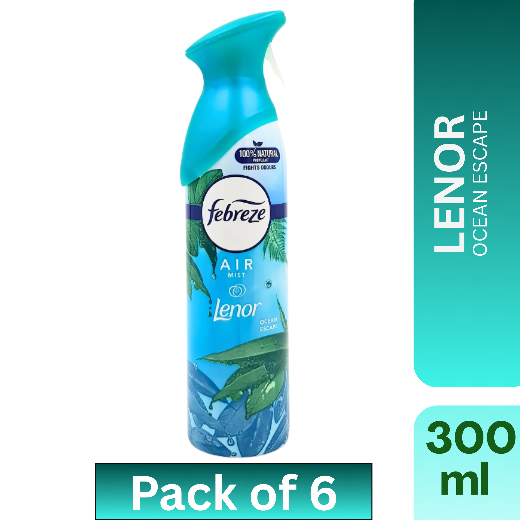 Febreze Air Freshener Spray – Lenor Ocean Escape 300 ml (Pack of 6) – Dream Wholesalers