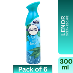 Febreze Air Freshener Spray – Lenor Ocean Escape 300 ml (Pack of 6) – Dream Wholesalers