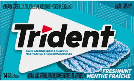 Trident Freshmint Sugar-Free Gum 1-Pack – Mint Chewing Gum