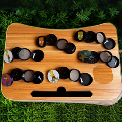 Genie Metal Tobacco Grinder – Simpsons Designs – 4-Part 63MM – Wholesale Box of 6