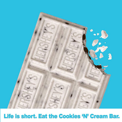 Hershey's Cookies 'N' Creme Bar — Pack of 12 × 43g