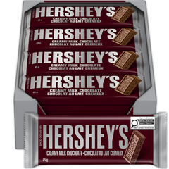 Hershey's Creamy Milk Chocolate Bar — Pack of 12 × 45g
