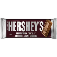 Hershey's Creamy Milk Chocolate Bar — Pack of 12 × 45g