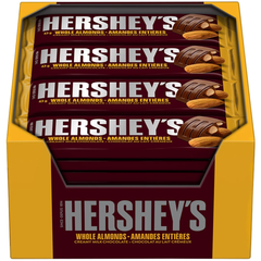 Hershey's Milk Chocolate with Almonds Bar — Pack of 12 × 43g