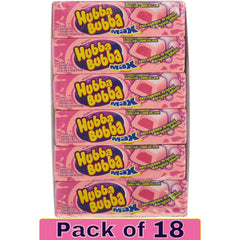 HUBBA BUBBA Outrageous Original Flavoured Bubble Gum – 5 Pieces per Pack – Pack of 18