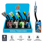 Soul Lighters Flexible-Neck Gooseneck Utility Lighter, 9 street-art designs, Pack of 9