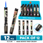 Soul Lighters Fluid-View Pen-Style Torch Lighter, 4 art designs, Pack of 12