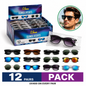Inome 12 Piece Sunglasses Kit, 12 Unique Styles, UV400 Protection, Counter Rack