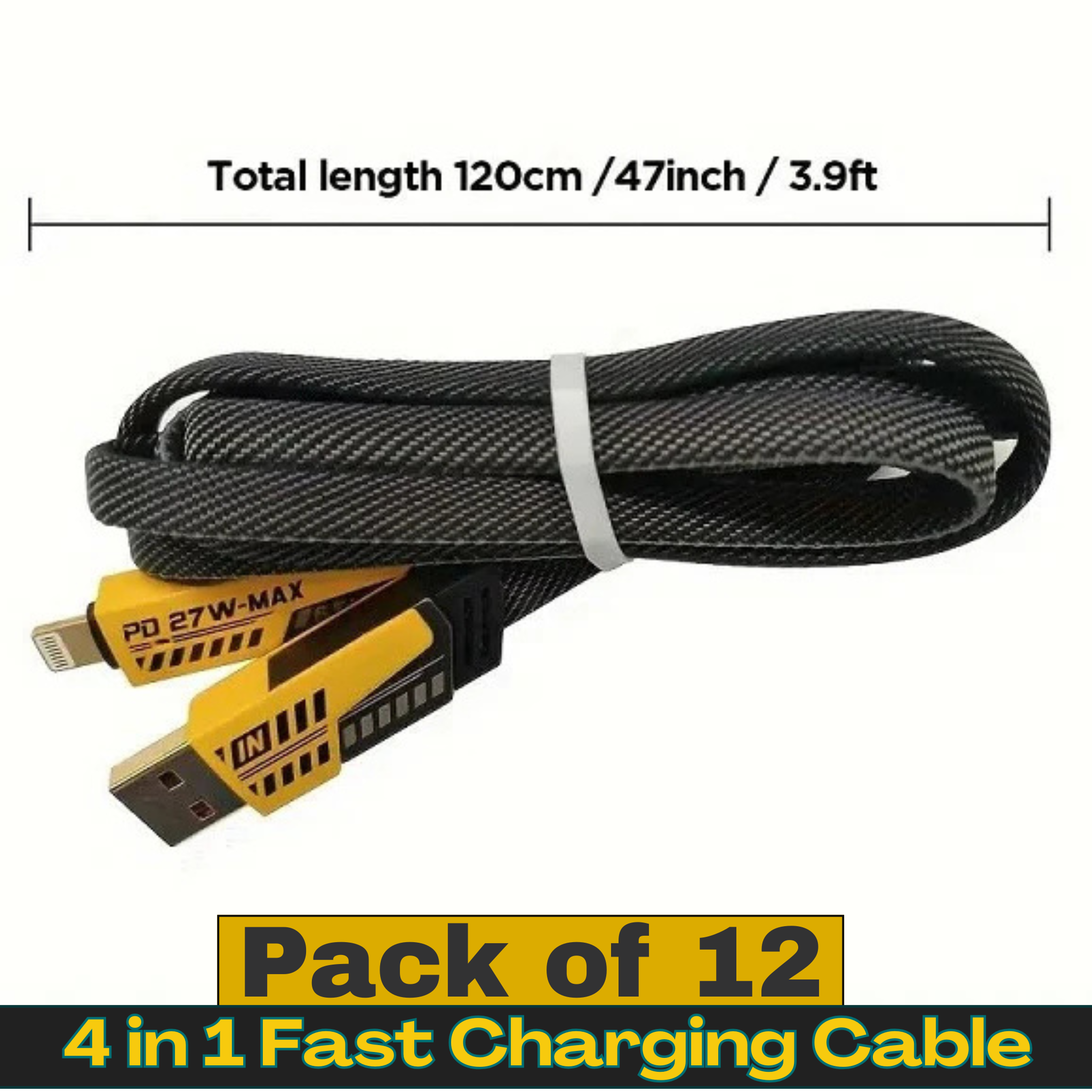 TREQA CA-888 4-in-1 fast charging cable 65W PD