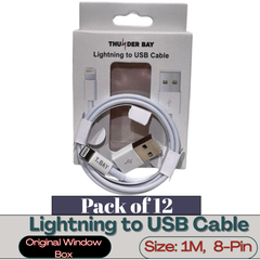Lightning to USB charging cable 1M pack of 12