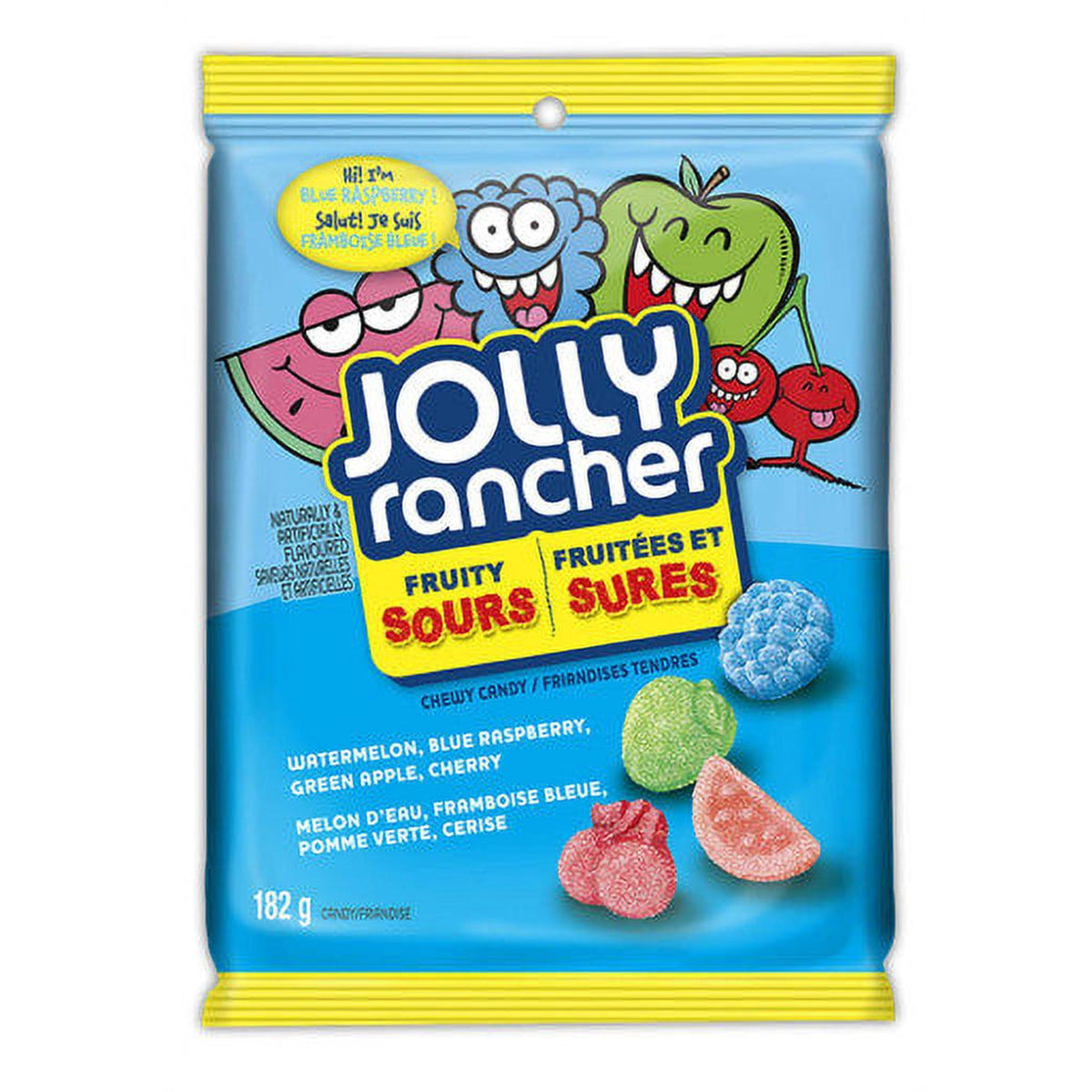 Jolly Rancher Fruity Sour Chewy Candy 182g – Front View